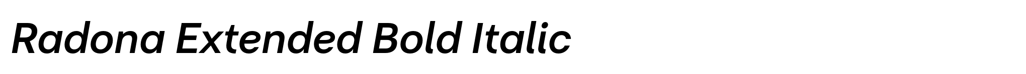 Radona Extended Bold Italic image